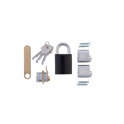 Abus GDS villasæt med 2 ovale cylindre, postkasselås og hængelås