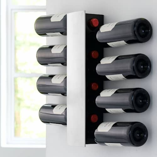 Steel-Function vinreol til væg, plads til 8 flasker