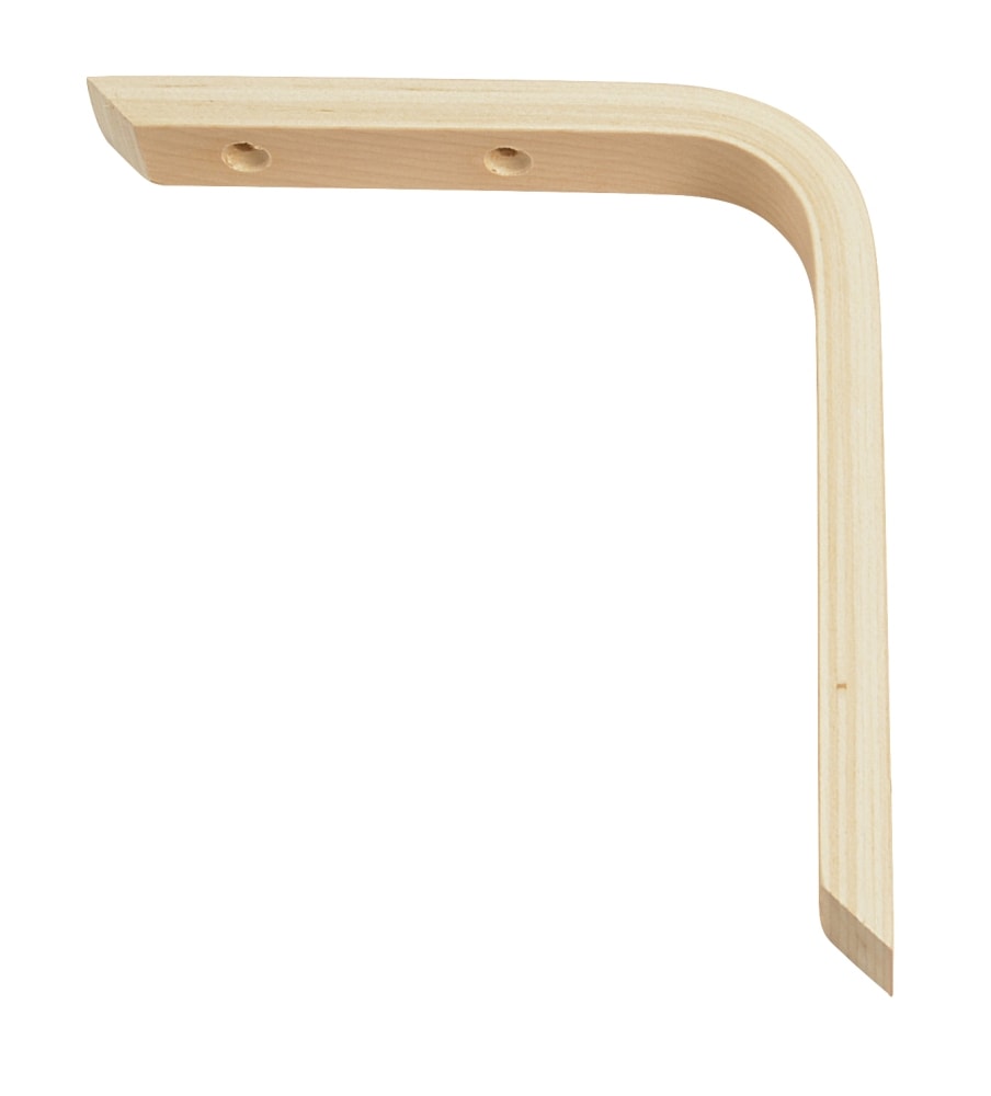Home It® shelf bracket in veneer 2 x 17,5 x 20 cm natural (20 mm)