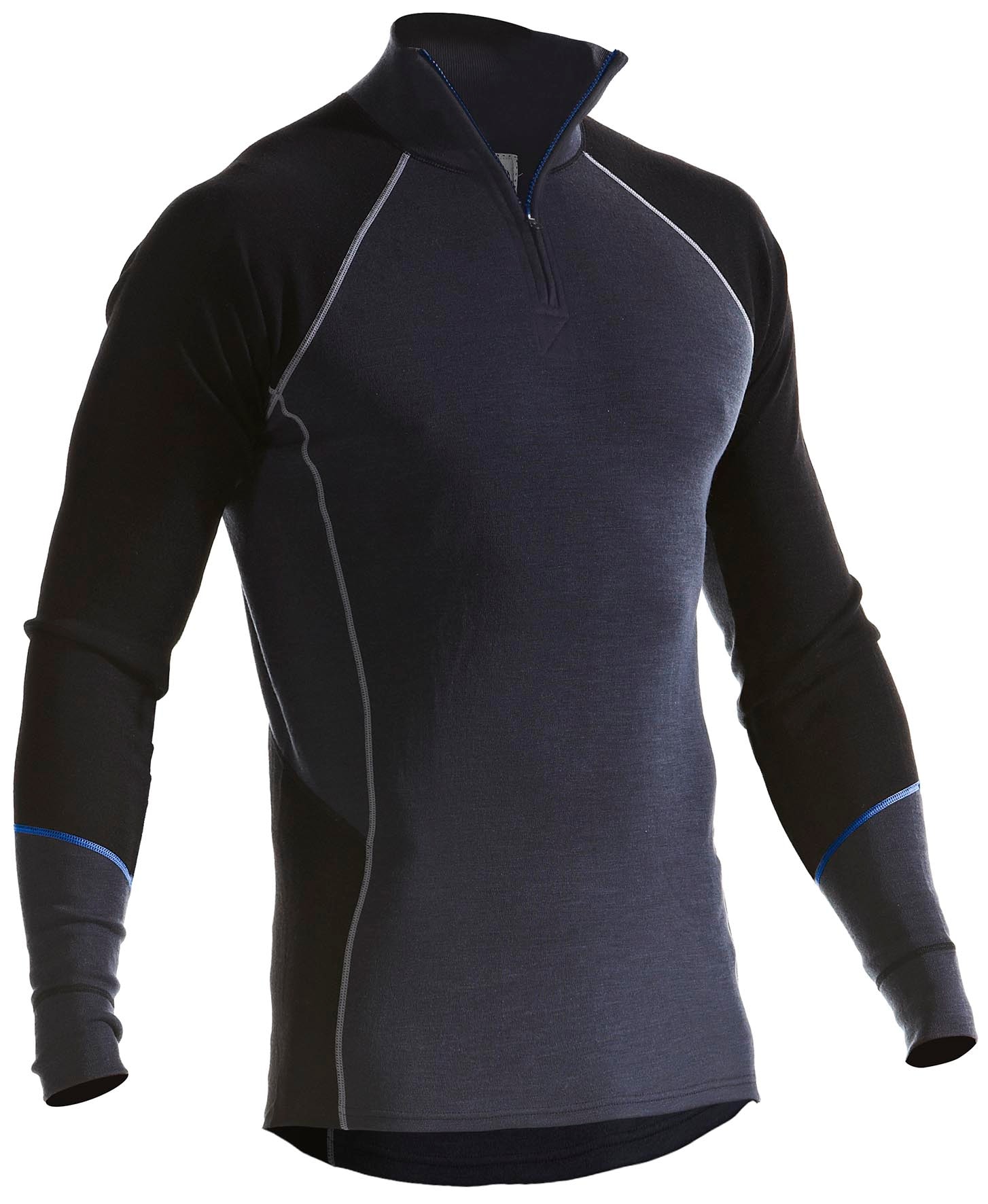 Blåkläder 4899 Warm undertrøje med lynlås mellemgrå/sort