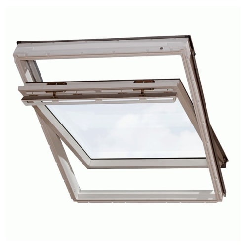 VELUX GGL 2068 hvidmalet vippevindue 3-lags super lavenergi