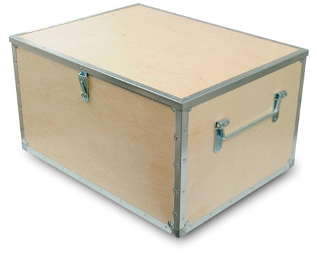 Plyfa kasse med låg 740 x 562 x 400 mm