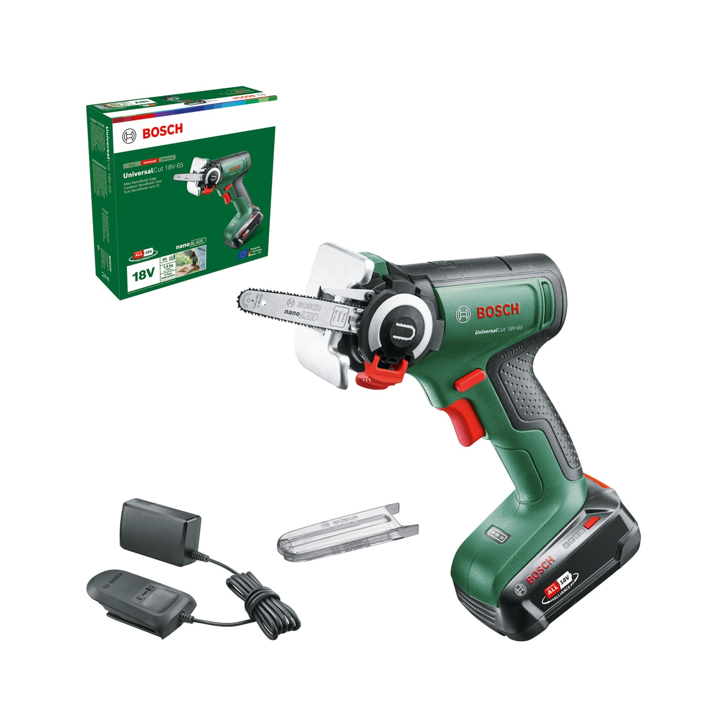 Bosch DIY multisav UniversalCut 18V-65 1 x 2,5 Ah batteri og lader