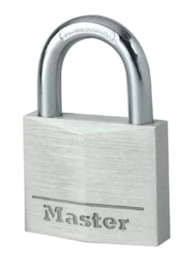 Master Lock hængelås i børstet aluminium, 30 mm med 4 stifter