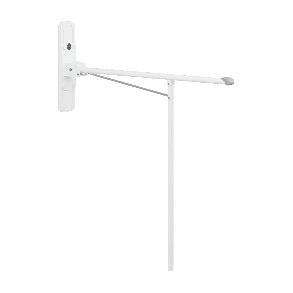 Pressalit Value toiletstøtte med ben, opklappelig, højderegulérbar 755-950 mm