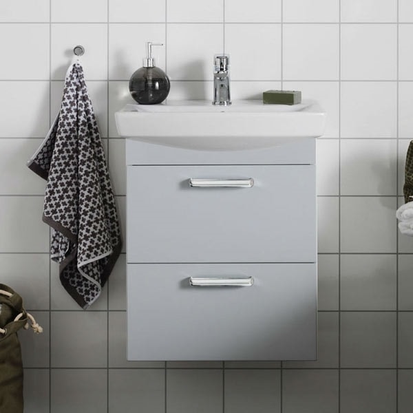 Hafa Life skuffefronter i lysgrå mat 2 stk. 70 cm