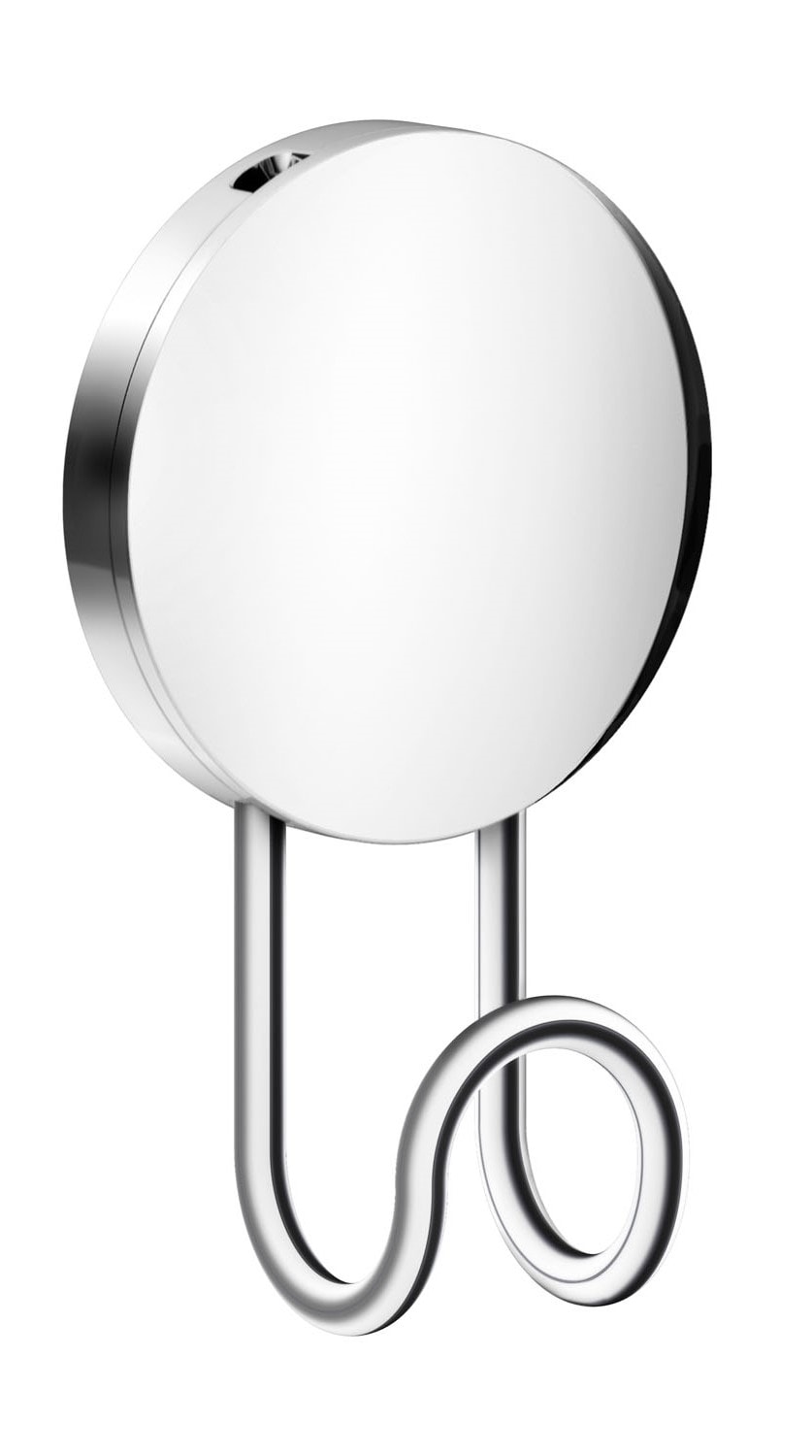 Beslagsboden enkelkrog i mat sort, selvklæbende Ø55 x 90 mm