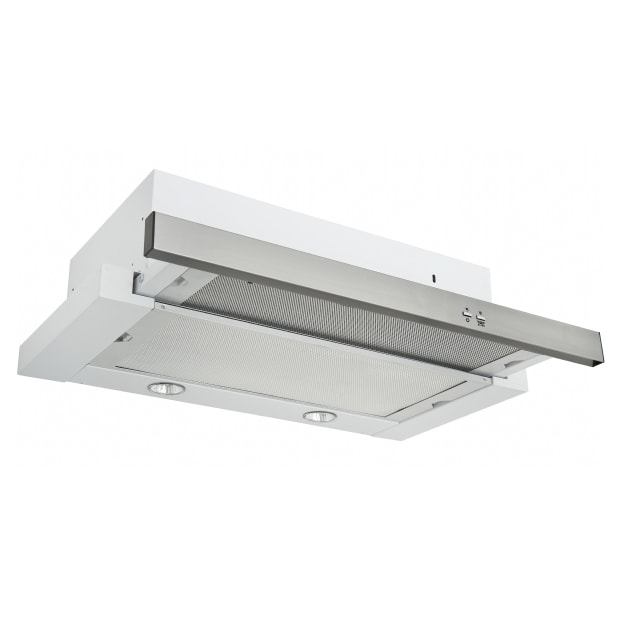 Silverline SL1151 CV Zeus emhætte i hvid, udtræk til ventilation 60 cm