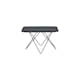 Venture Design Tristar sofabord i sort/sort marmor-look 80 x 80 x H50 cm