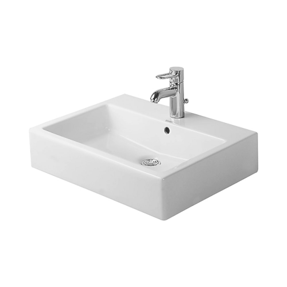 Duravit Vero vask til væg med hanehul 60 x 47 cm