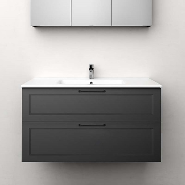 Westerbergs Nejd dobbelt underskab i hvid mat 1200 mm