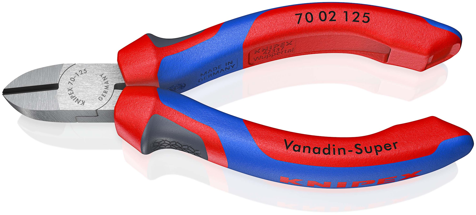 Knipex skævbider, sort atramenteret 140 mm