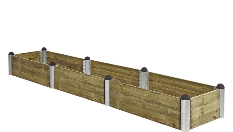 Plus Pipe 19 højbed 80 x 400 cm højde 36 cmi trykimprægneret træ