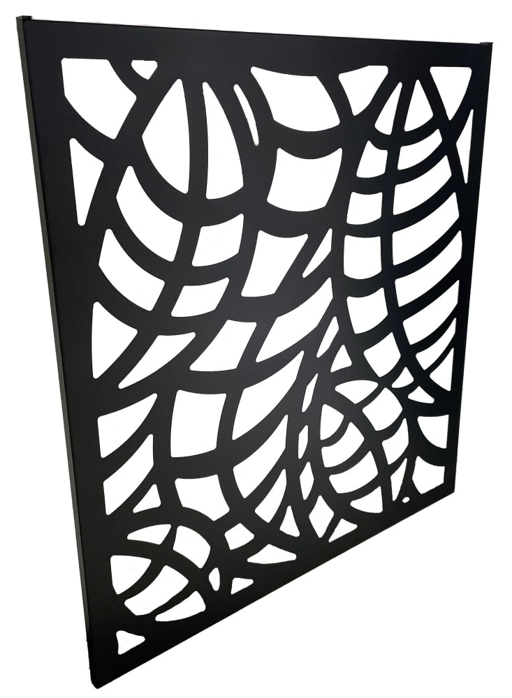 Superroof Smart Fence Leaf modul 95 sort alu H95 cm