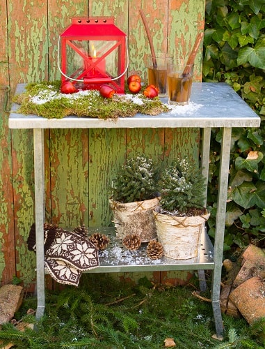 Plantebord 40 x 80 cm med hyldeVarmgalvaniseret