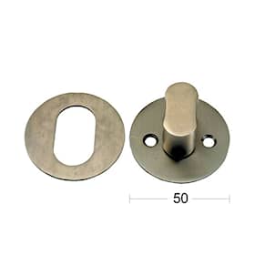 Habo cylinder/vriderafdækning 2mm i børstet rustfri stål