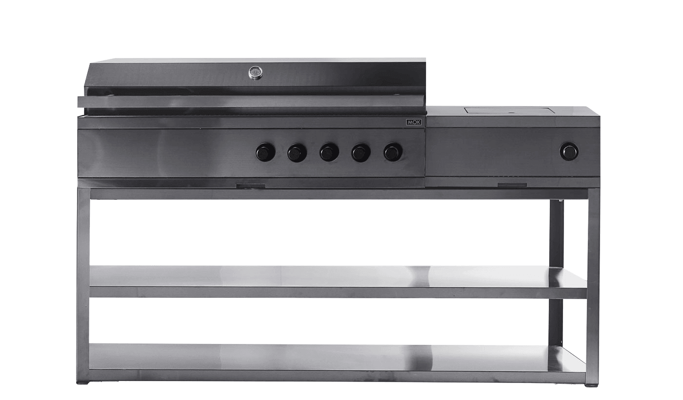 Myoutdoorkitchen Nordic Line Skagen fritstående udekøkken sort