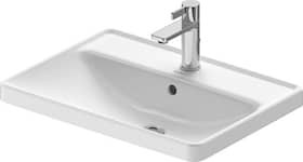 Duravit D-Neo håndvask med overløb til nedf. hvid højgl. 1 hanehul 600x170x440 mm