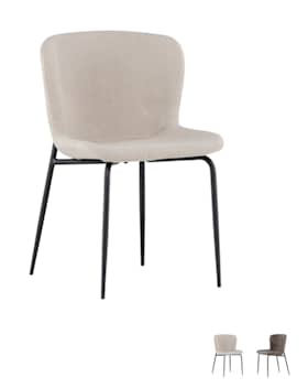 Venture Design Modesto spisebordsstol i mørkegrå boucle