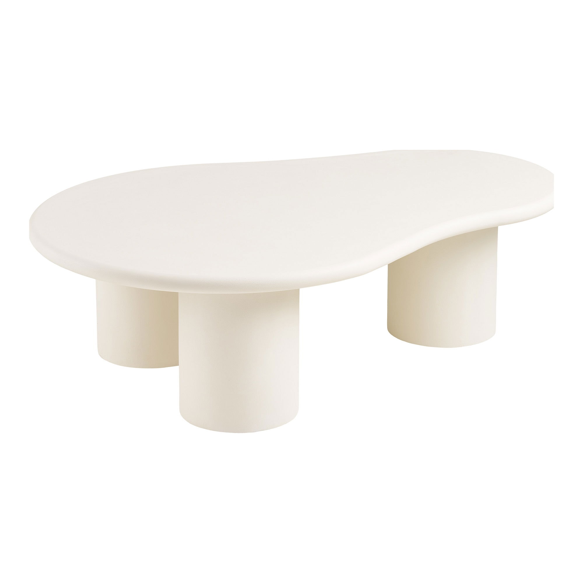 House Nordic Palmera sofabord i offwhite cement-look 80 x 120 x 35 cm