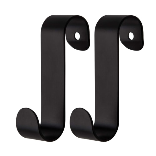 TVS kroge i sort til rør Ø19 mm 2 stk.