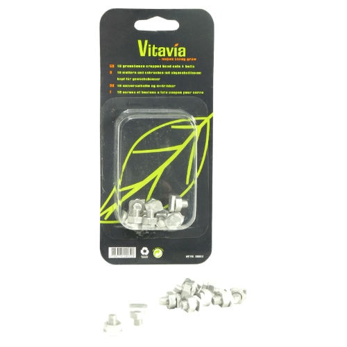 Vitavia filede bolte og møtrikker 10 stk.