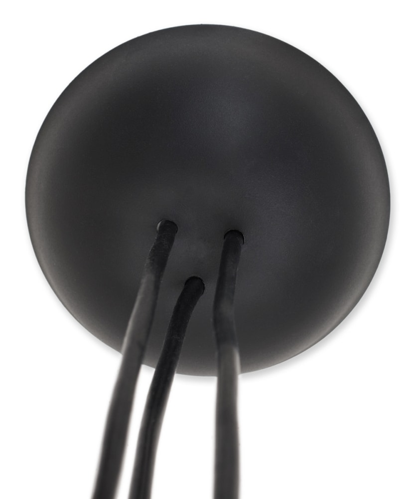 CableCup Trio Black Multiple roset 144 mm