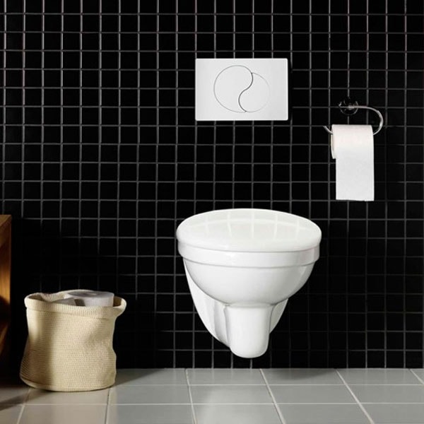 Hafa Wall væghængt toilet inkl. skylleknap og cisterne