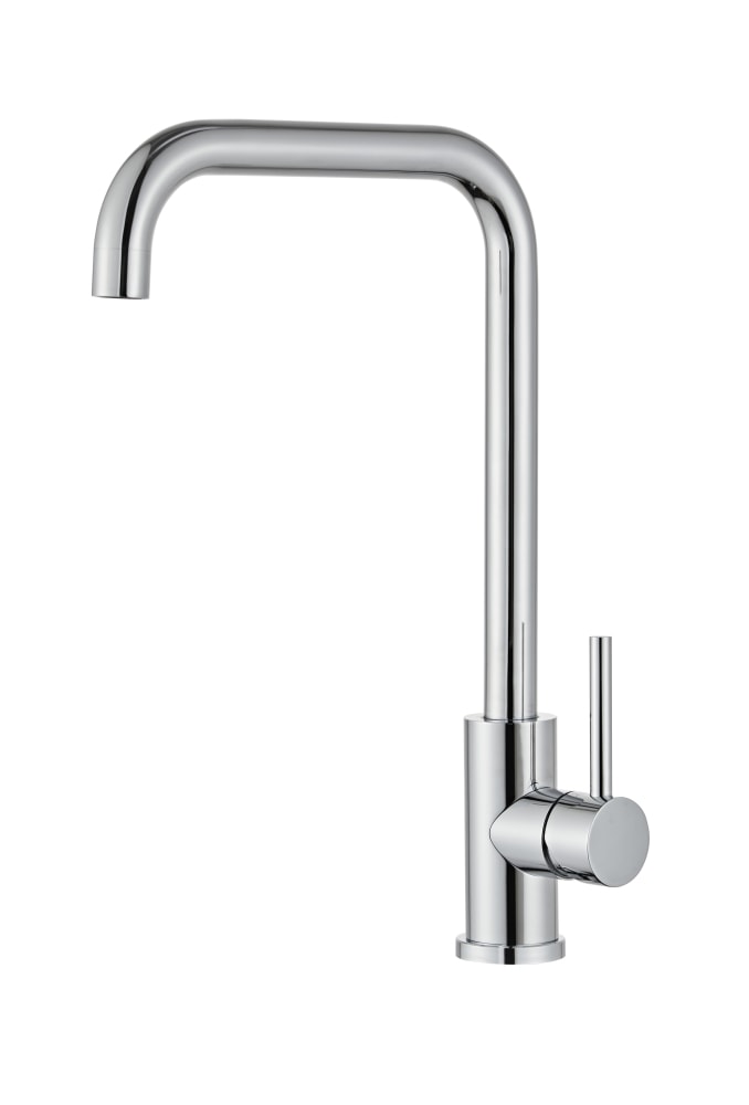 Danbad køkkenarmatur i børstet messing look 1-greb med U-tud