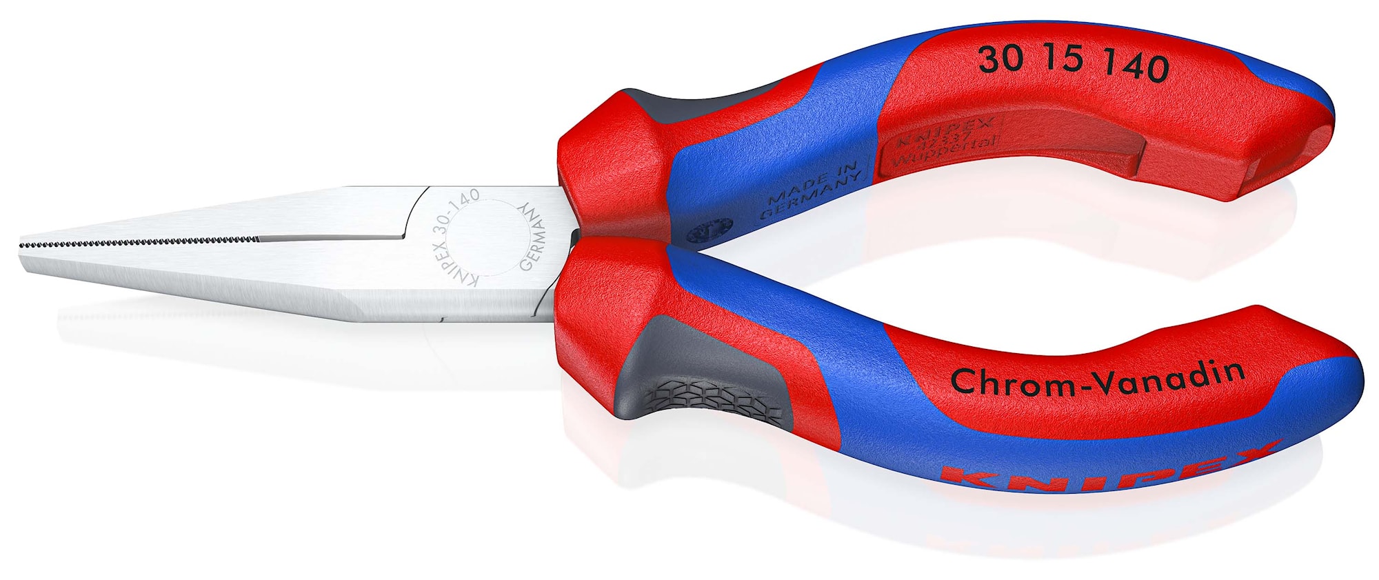 Knipex langnæbstang, forkromet 160 mm