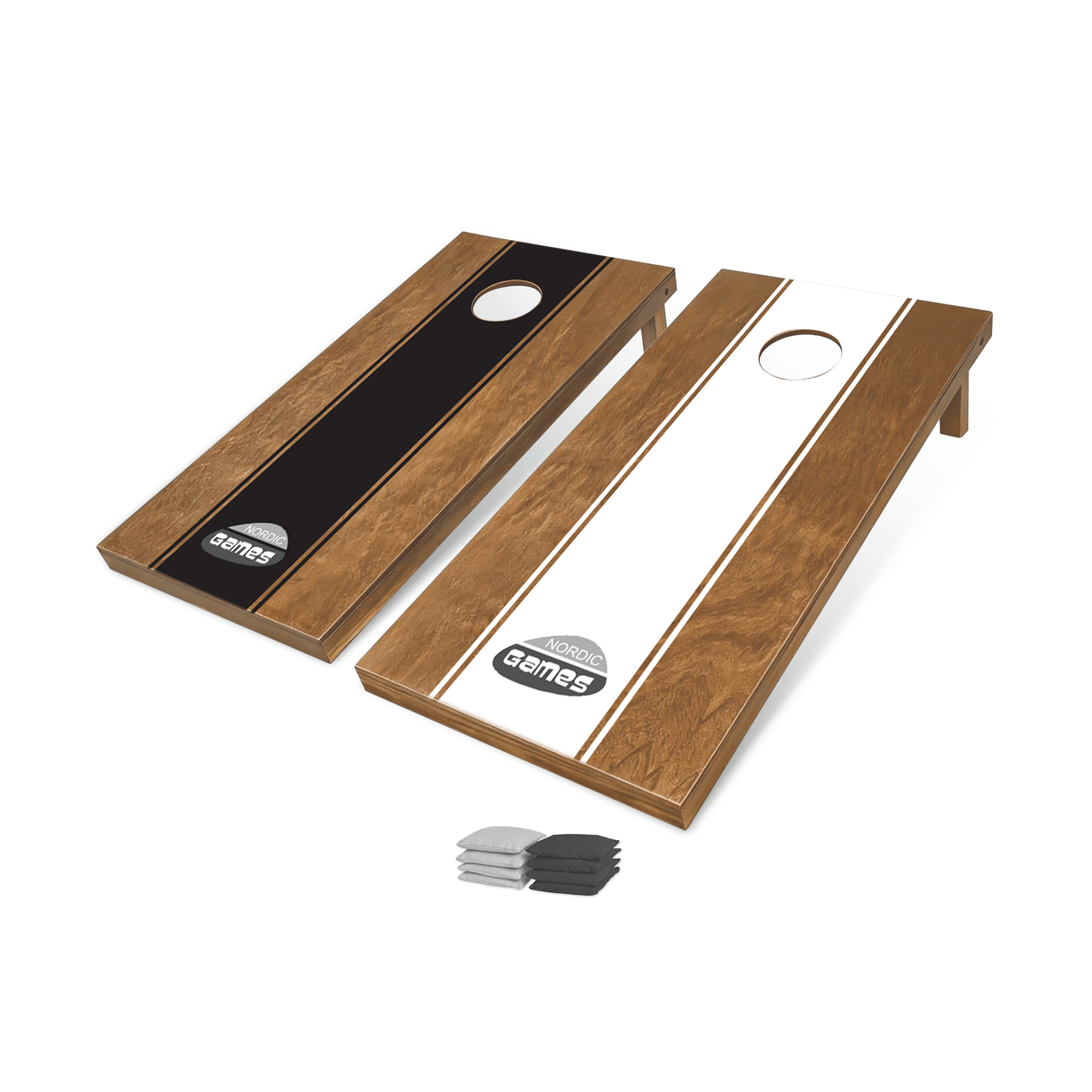 Nordic Games Cornhole sæt med 2 plader 120 x 60 cm og kasteposer 8 stk.
