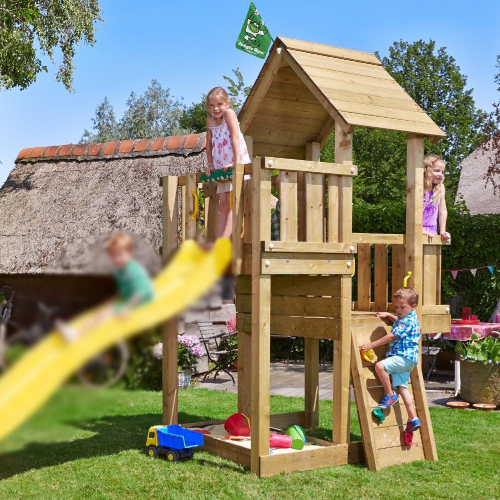 Jungle Gym Cubby legetårn komplet uden rutsjebane