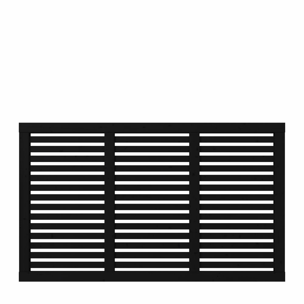 Plus Harmoni hegn grundbehandlet sort RAL 9005