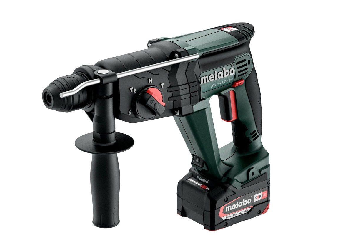 Metabo borehammer KH 18 LTX 24 med 2x4Ah batterier og lader