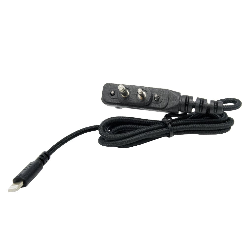 T-Coil Tilslutningskabel Vinklet 2-benet stik m/skrue