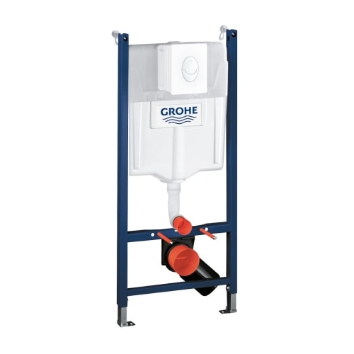 Grohe Rapid SL cisterne med Skate Air betjeningsplade i hvid 113 cm