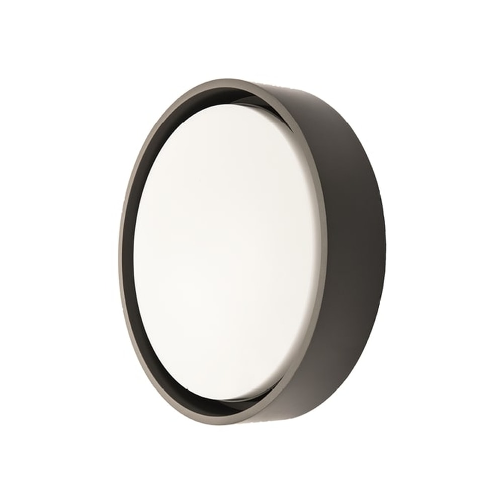 SG Frame Round Maxi LED væglampe i grafit med skumringsrelæ 22W 3000K IP66