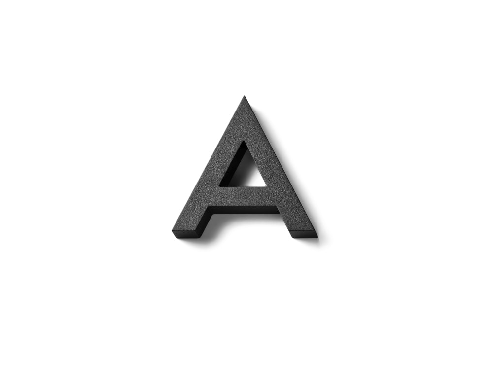 Habo Modern Small bogstav i sort E