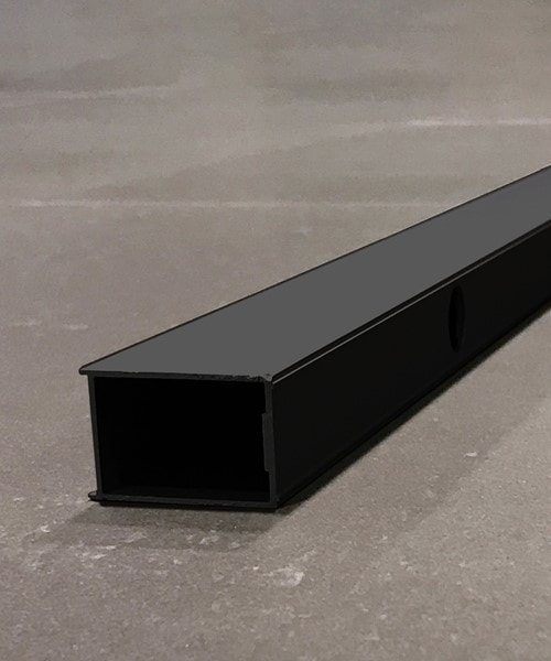 Hafa Igloo Pro forlængerprofil i sort til brusedøre