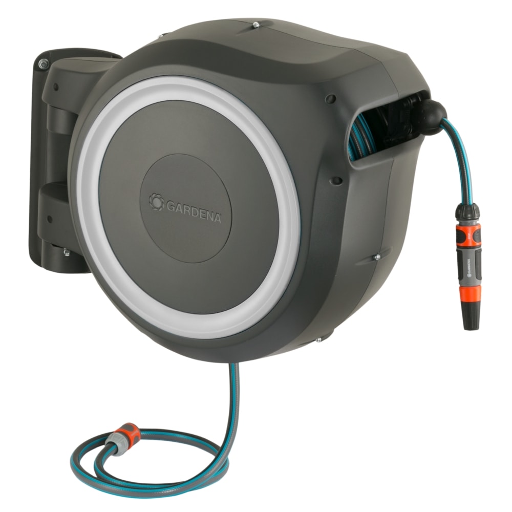 Gardena RollUp M/L vægslangeboks hvid 25 meter