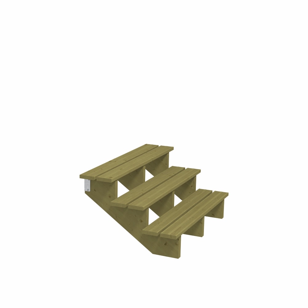 Plus terrassetrappe 3 trin 79 x 54 x 180 cm