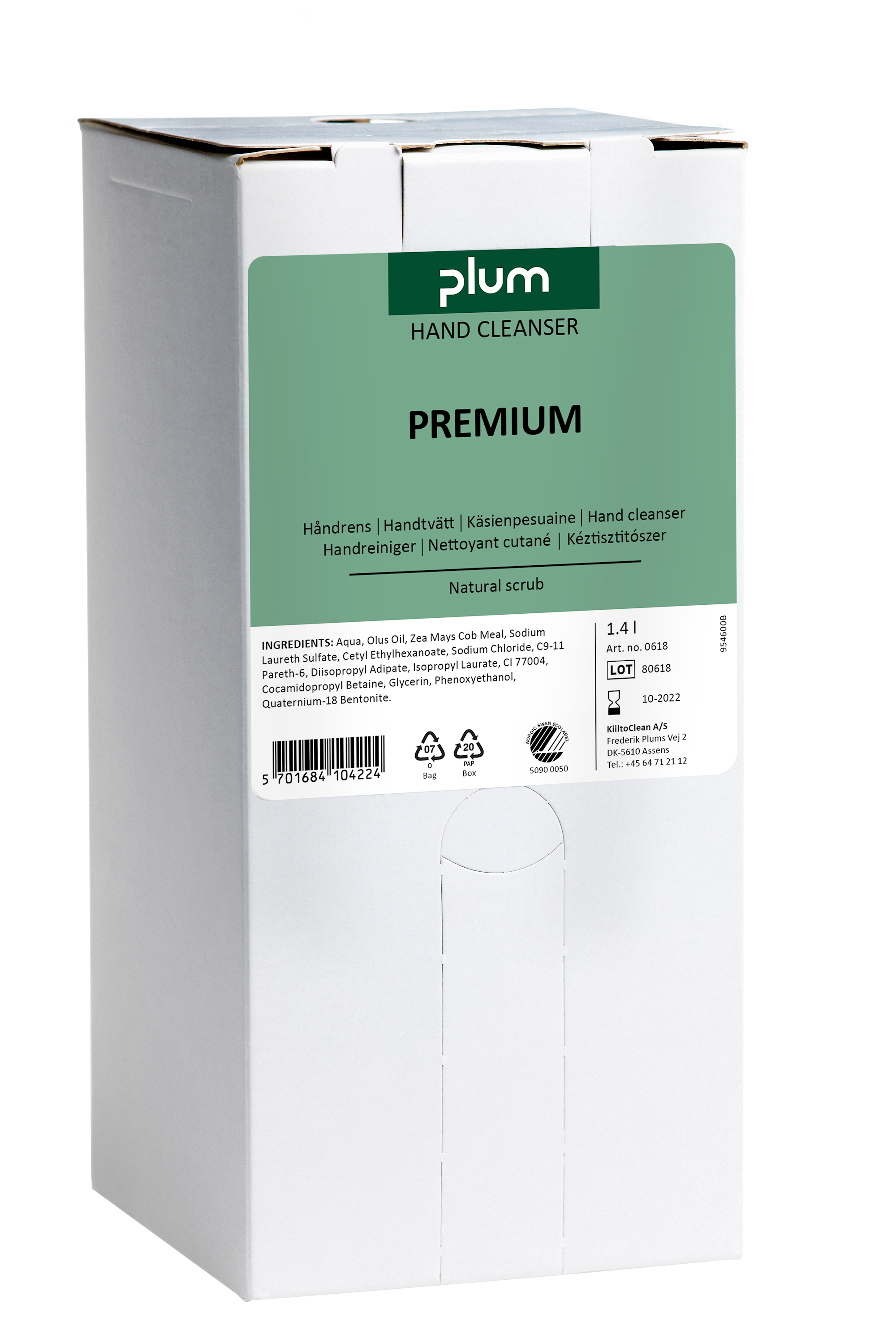 Plum Håndrens Plum Premium 1,4 L Bag in Box