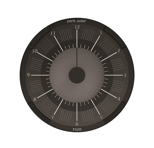 Park Solar p-skive med solceller, elektroniskp skive FS 20