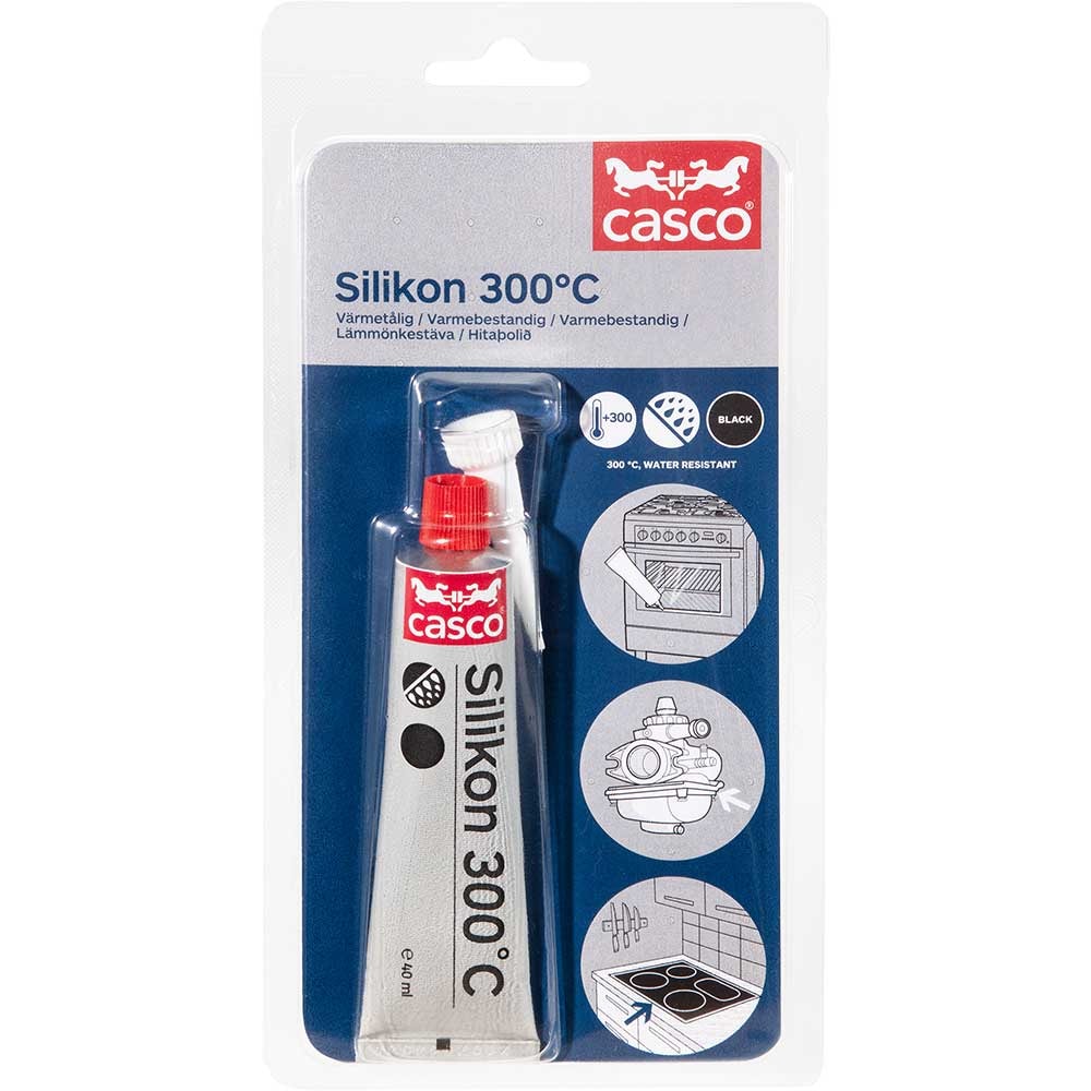 Casco Silikon 300°C silikone varmebestandig til limning 40 ml