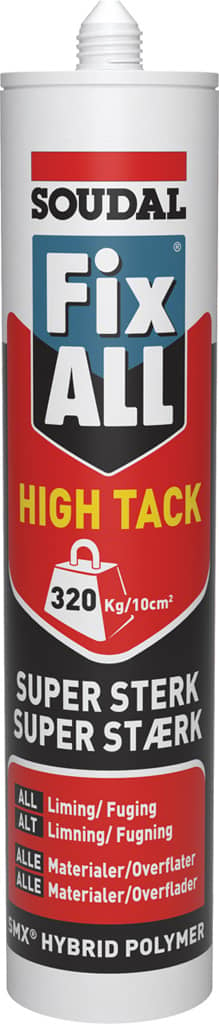 Soudal Fix ALL High Tack fugeklæber hybrid polymer alu 290 ml