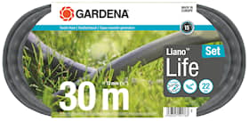 Gardena tekstilslange Liano ™ Life 30m 1/2 "Sæt med bjælkedyse