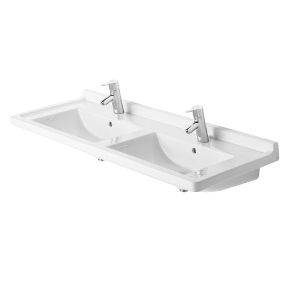 Duravit Starck 3 dobbelt vask 130 x 49 cm med WonderGliss