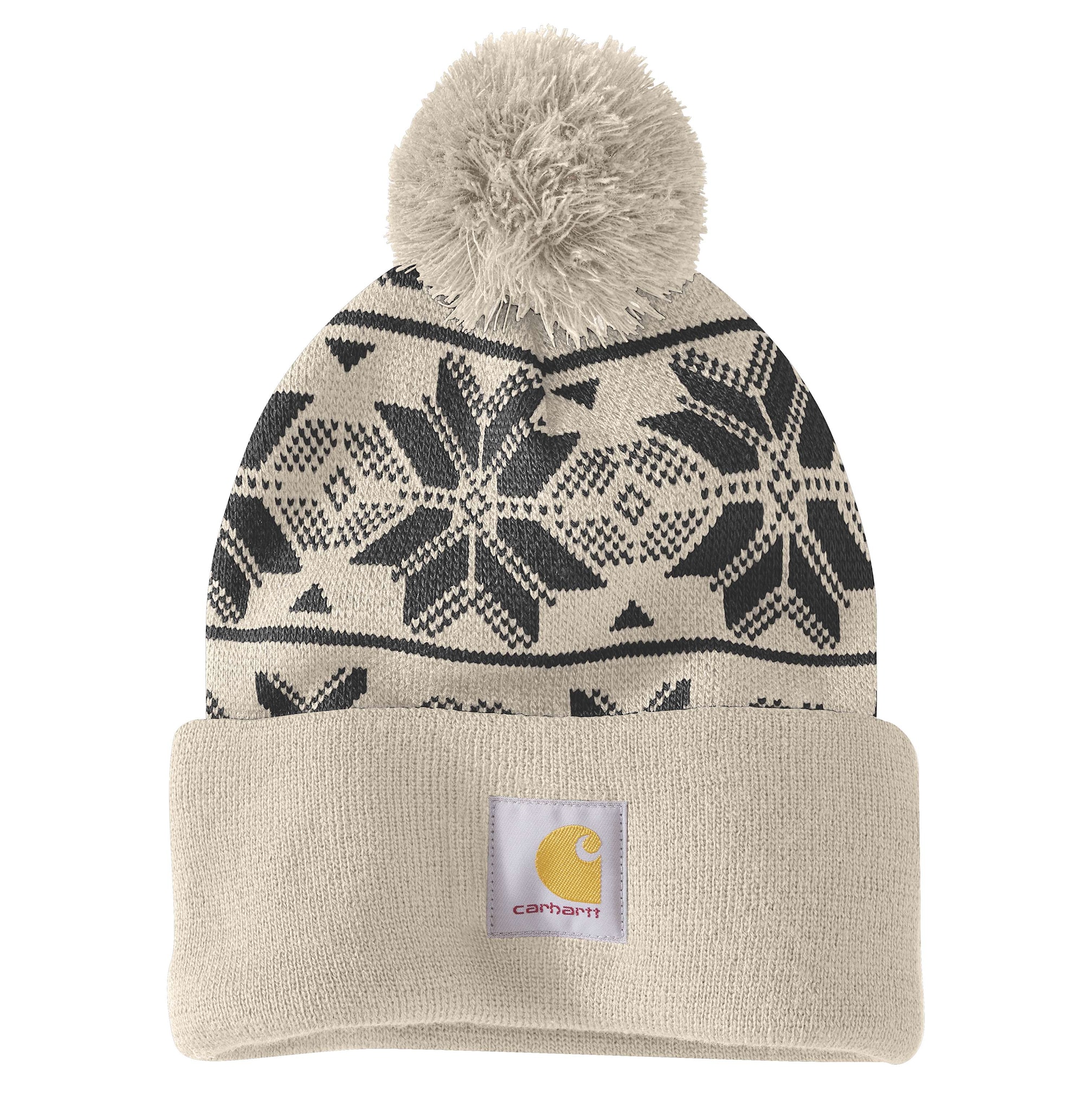 Carhartt Strikket pom jacquard Beanie, Carhartt® brown