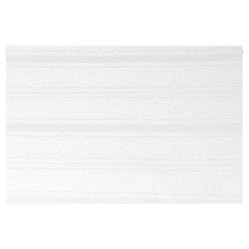 4living dug i hvid soft polyester med strib 140 x 260 cm