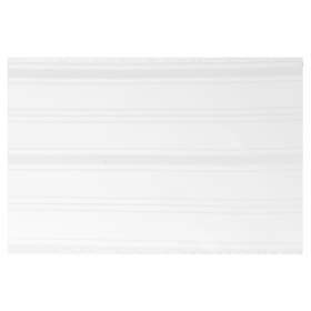 4living dug i hvid soft polyester med strib 140 x 260 cm